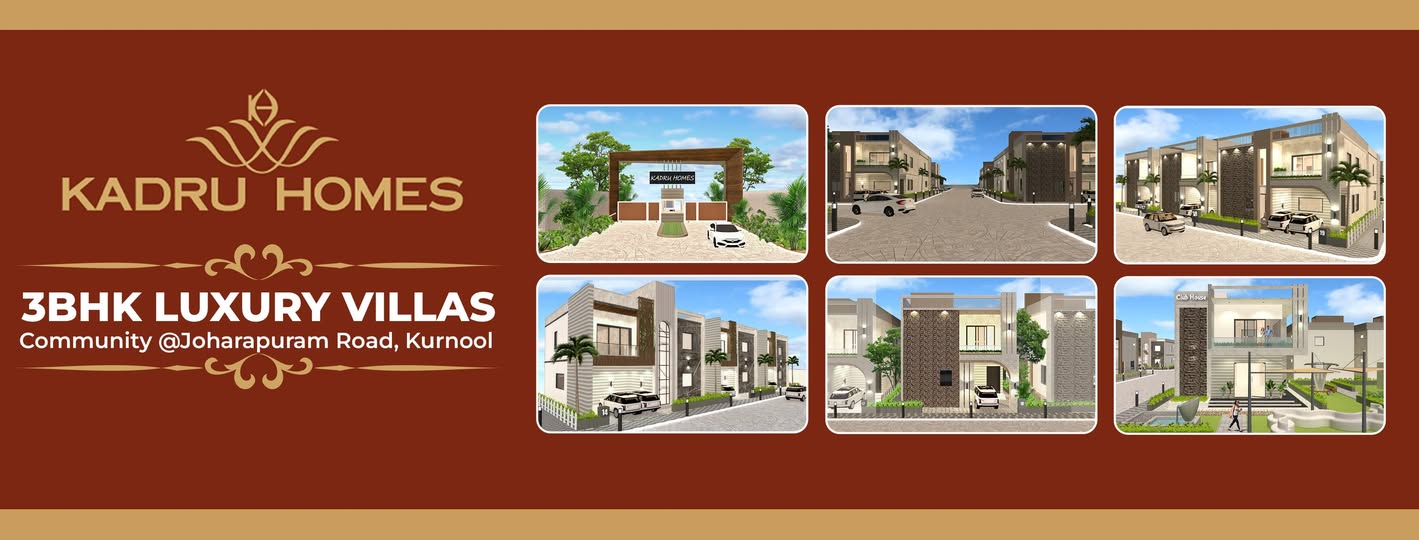 Kuda Approval Villas with Modren Amenities Kurnool | Kadru Homes 