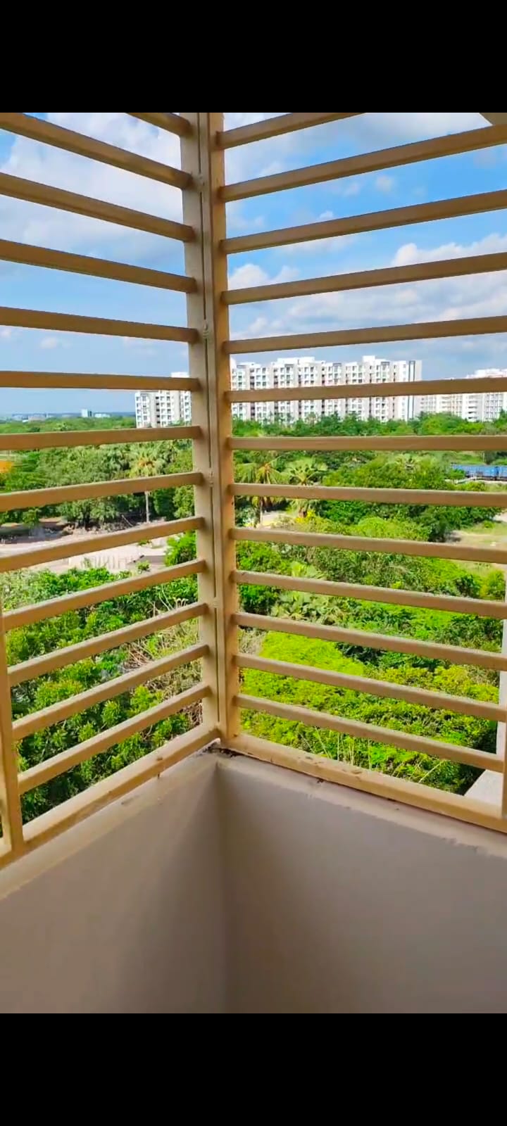 2BHK with 2 attached bathroom with wood work done and ready to shift. 