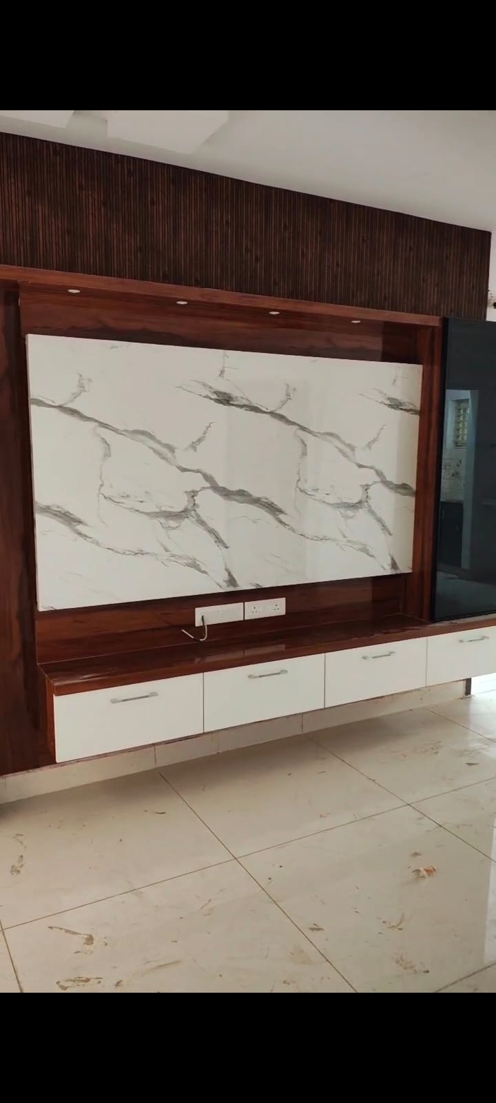 2BHK with 2 attached bathroom with wood work done and ready to shift. 