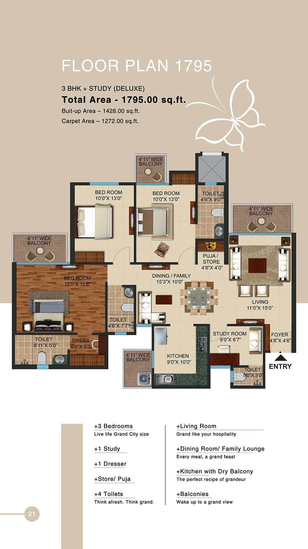 2 BHK apartment in NH24 | Prateek Grand City Phase 1