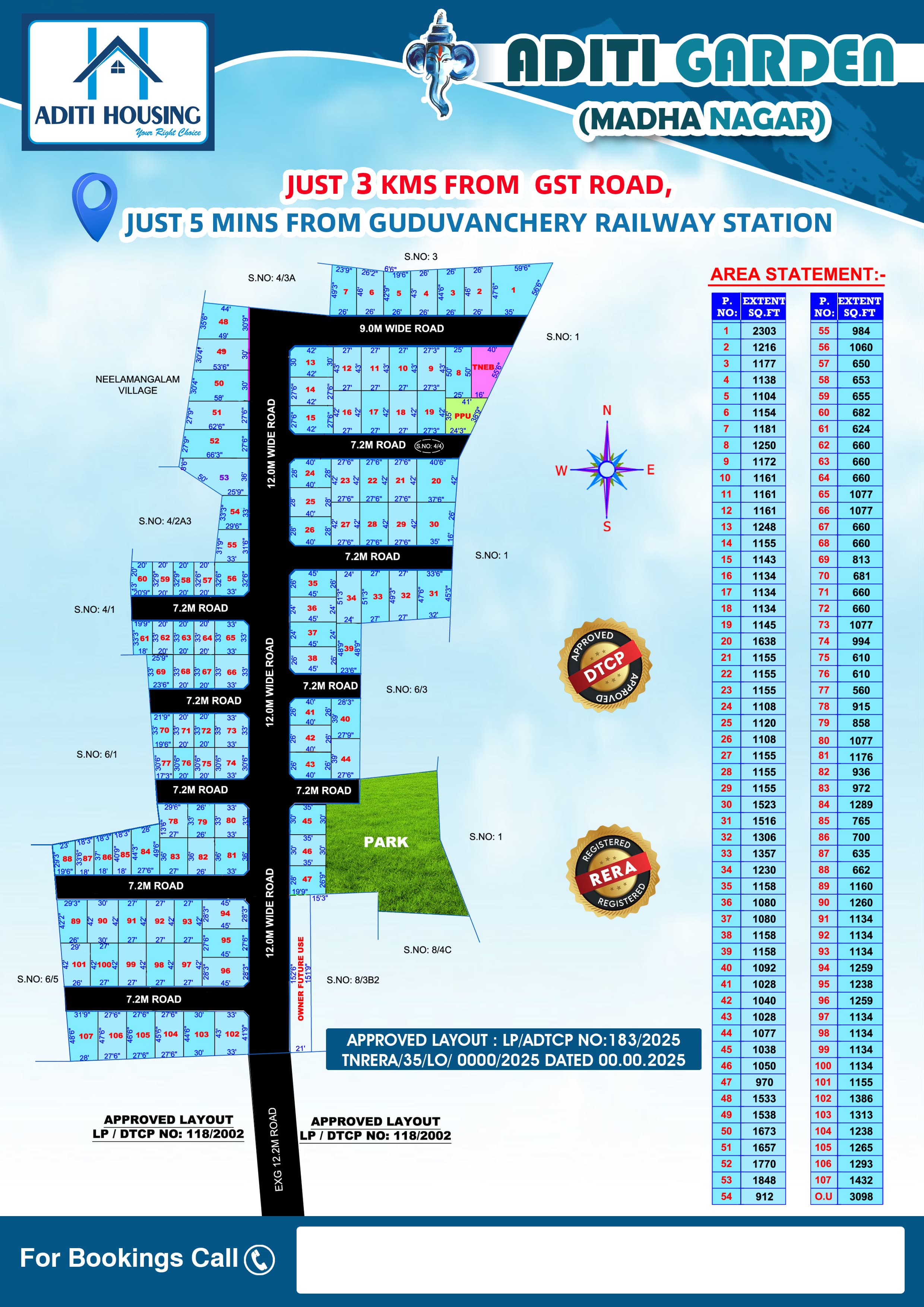 PLOTS FOR SALE AT KILAMBAKKAM BUS TERMINAL NEAR