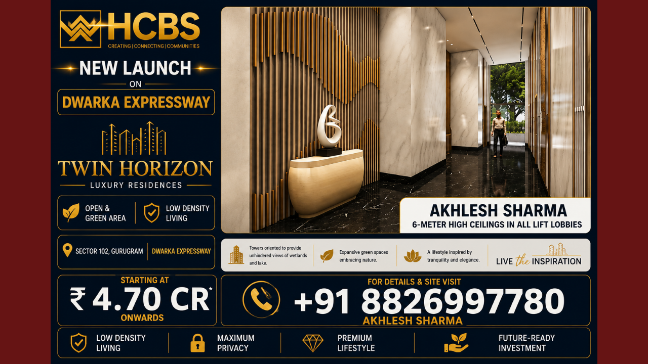Dwarka Expressway HCBS Twin Horizon Luxury Community NEW LAUNCH +91 9311953656