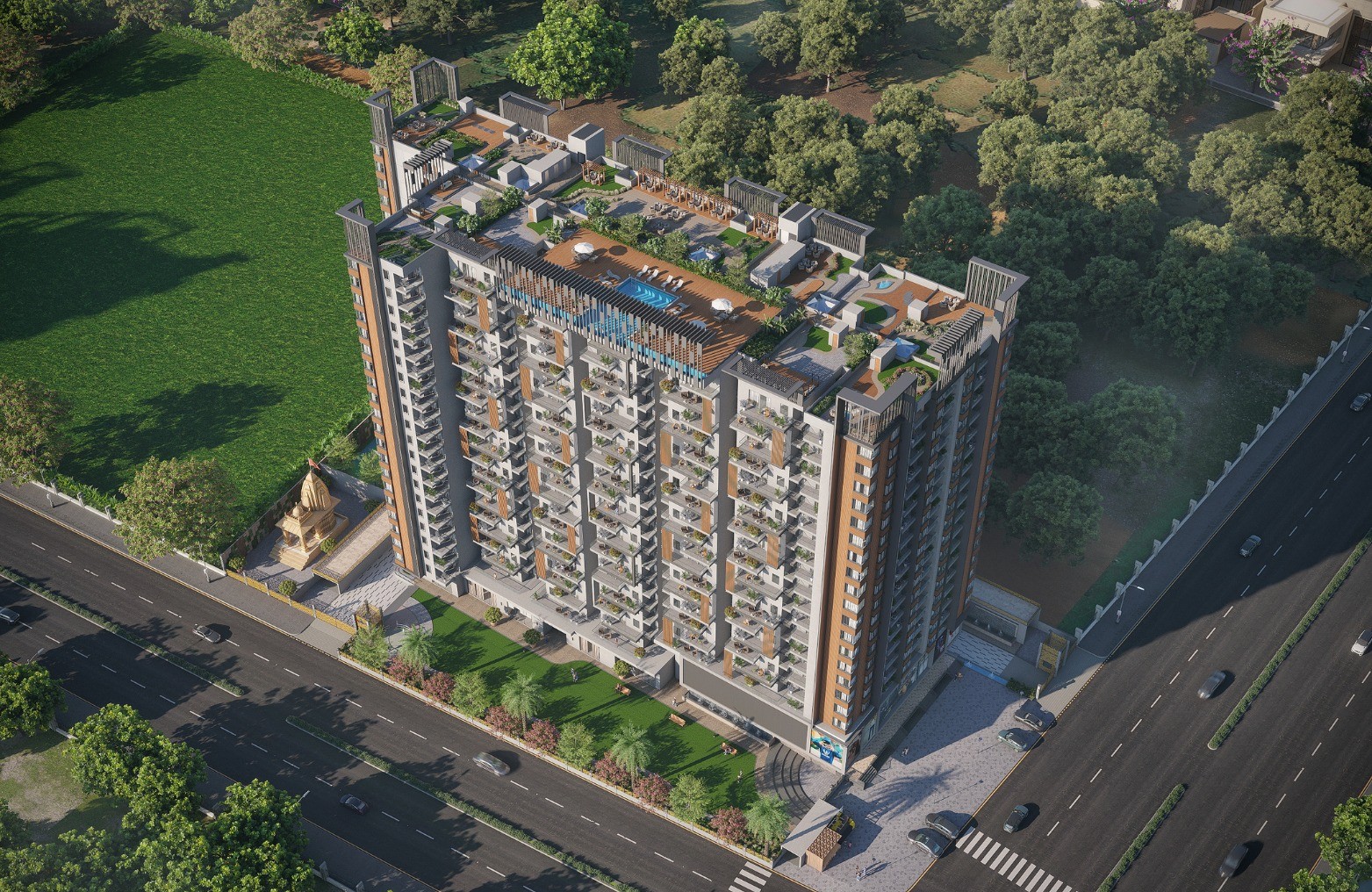 1967 Sq. Ft. Premium 3 BHK Corner Apartment at Spectrum 21, Jaipur