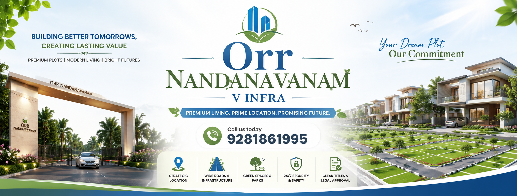 PLOTS IN GUNTUR VINFRA ORR NANDANAVANAM 9281861995