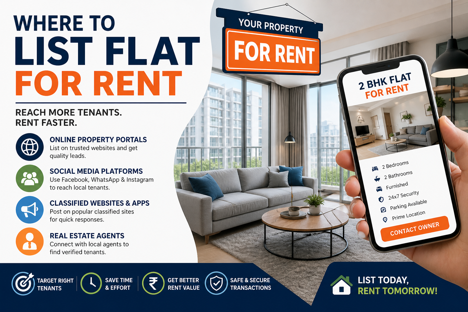 Where to List Flat for Rent: Flats Dekho